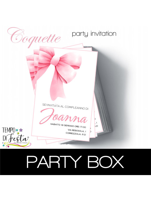 Coquette - Invitaciones de Papel Personalizadas