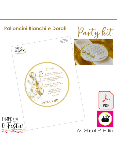 Eleganza e sobrietà per una cerimonia raffinata da stampare e personalizzare.