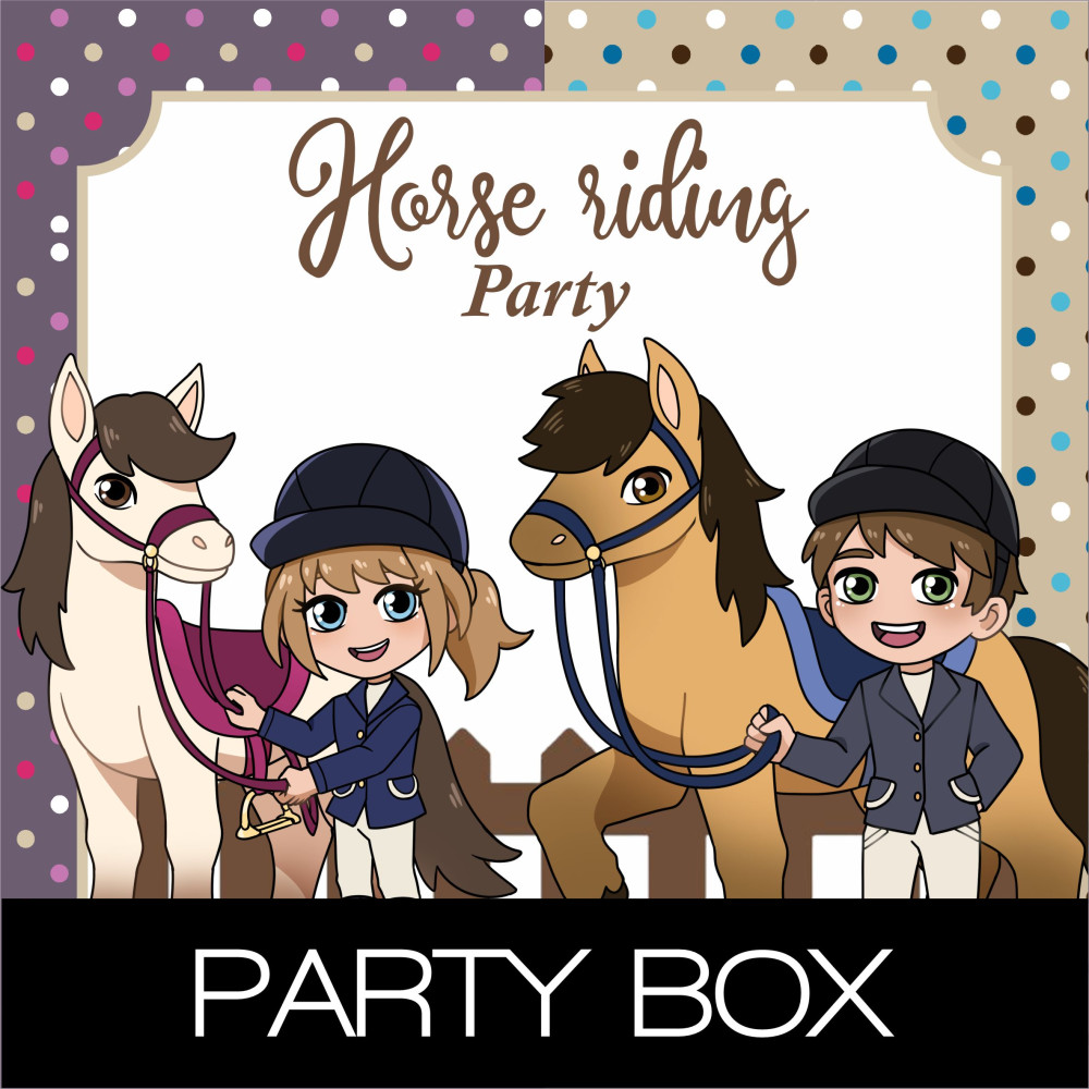 Ready-to-use party decor for energetic little riders.
