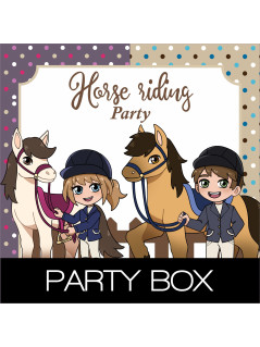 Ready-to-use party decor for energetic little riders.