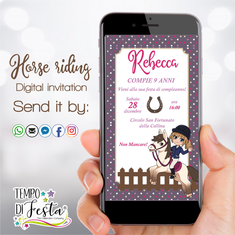 A modern and playful invitation, ready to share via WhatsApp.