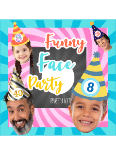 Party Kit “Facce divertenti” – Festa personalizzata con foto buffe