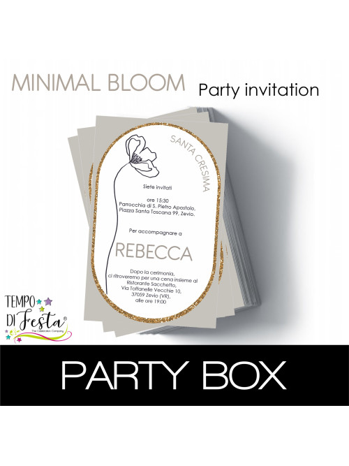 A classy printed invite, ready to send and impress.