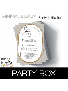 A classy printed invite, ready to send and impress.