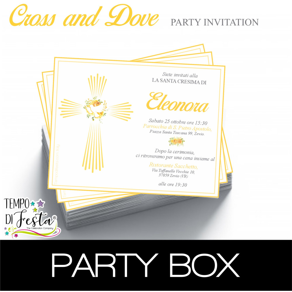 An elegant printed invitation designed to share your celebration with light and grace.