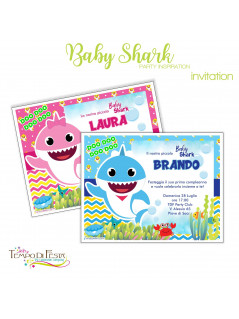 inviti a tema baby shark