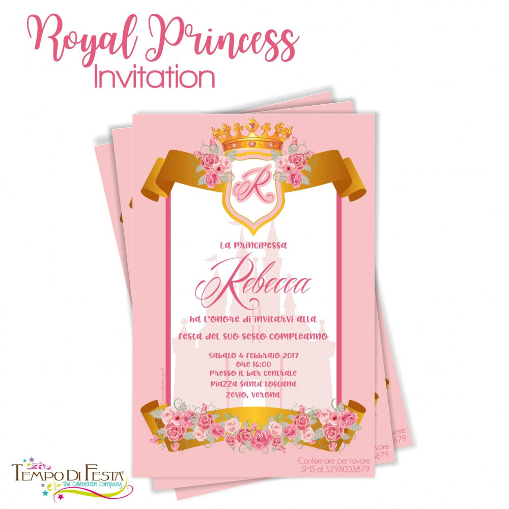 Pincesa Real invitaciones...