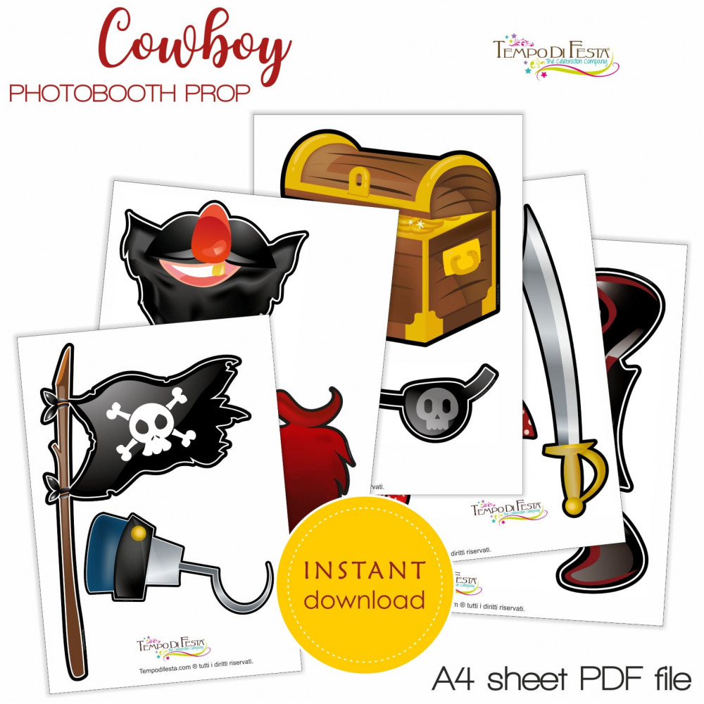 PIRATE INSTANT DOWNLOAD PHOTO BOOTH