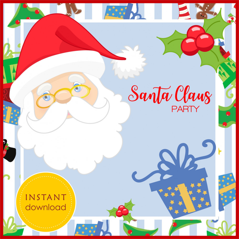 Santa Claus digital party