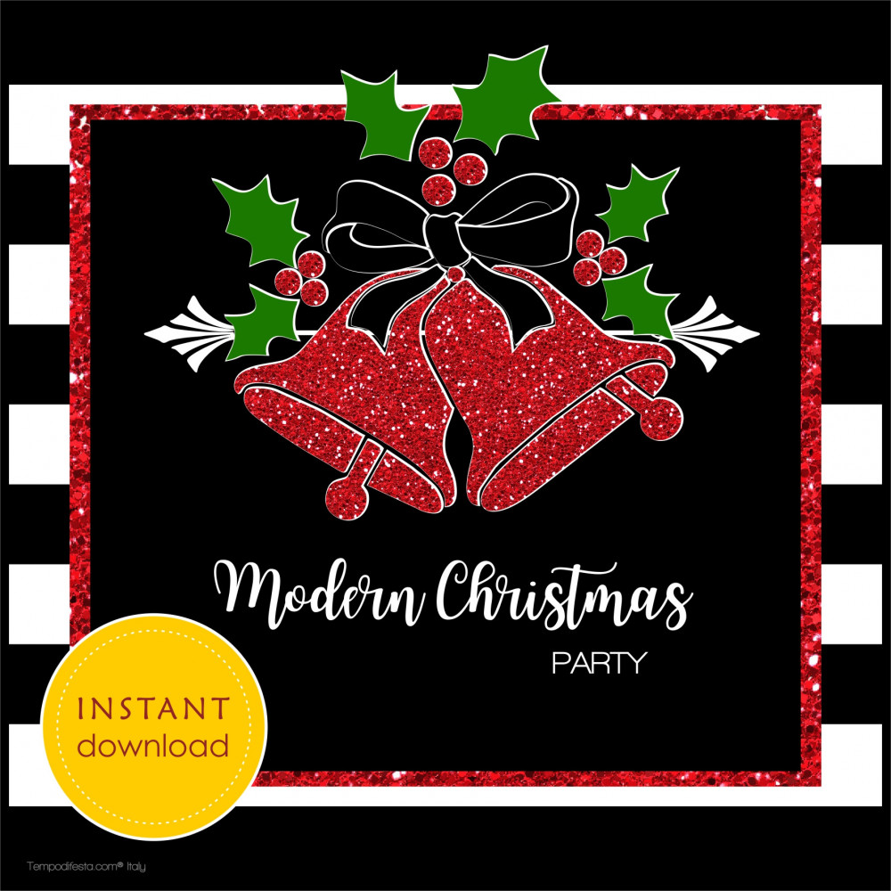 Modern Christmas digital party