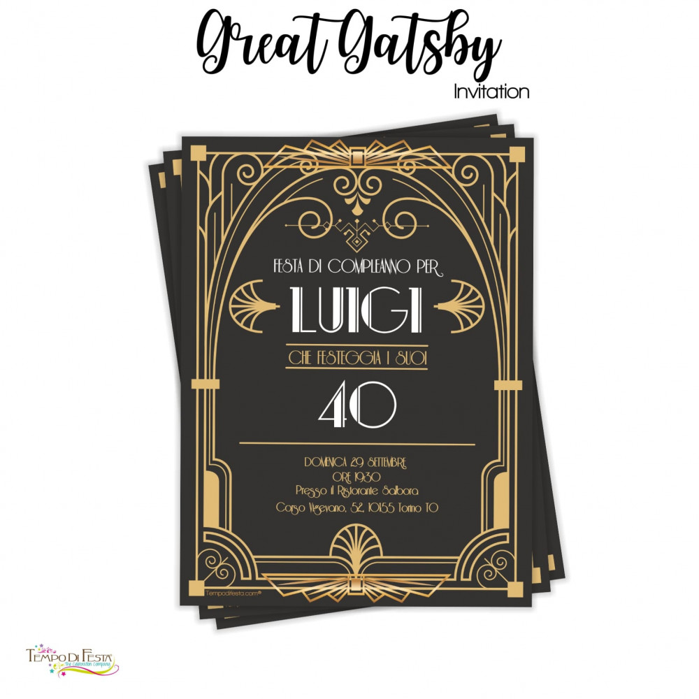inviti anni 20, inviti grande gatsby inviti anni 20, inviti grande gatsby