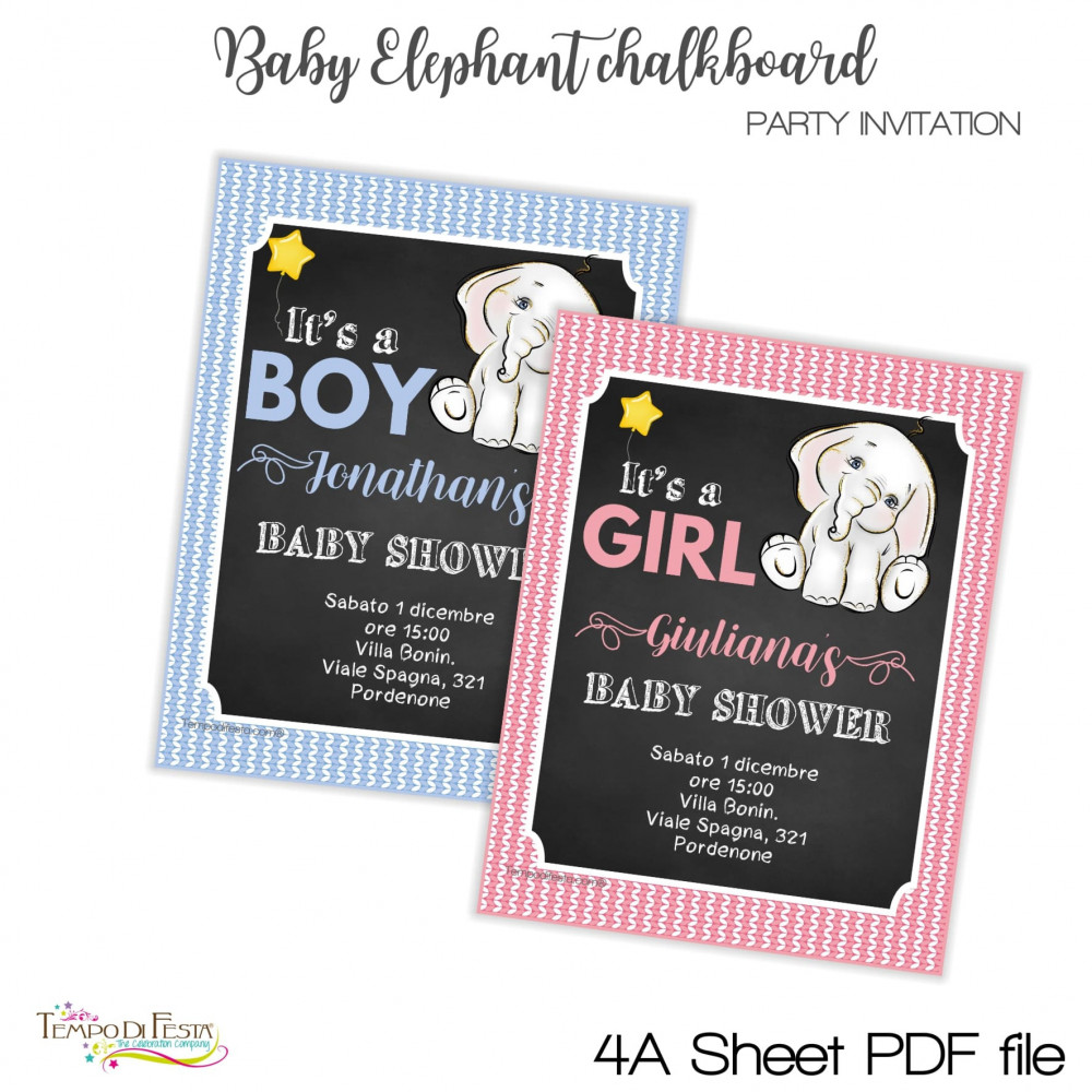 inviti baby shower elefante inviti baby shower elefante