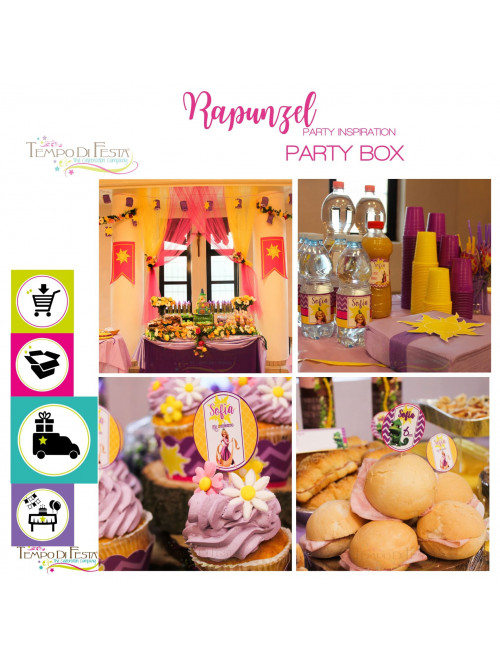 Rapunzel festa personalizzata