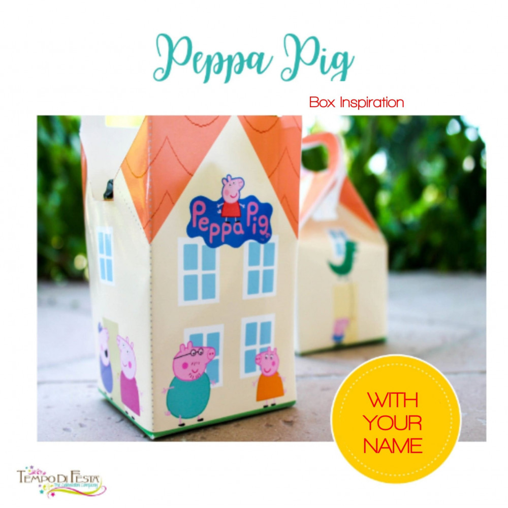 PEPPA PIG CUSTOMIZED FAVOR BOX