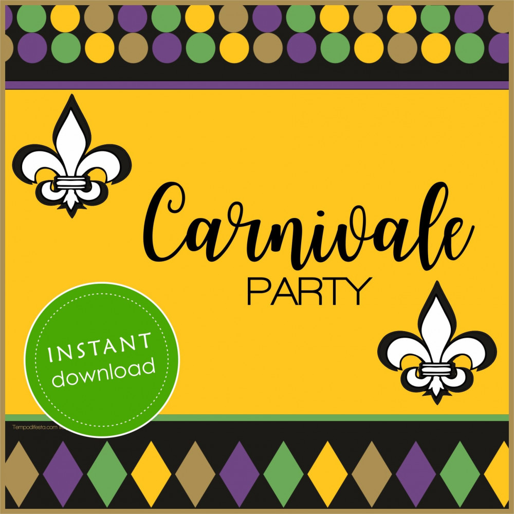 Carnaval kit de fiesta digital