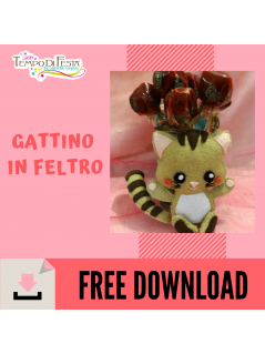 free felt cat pattern