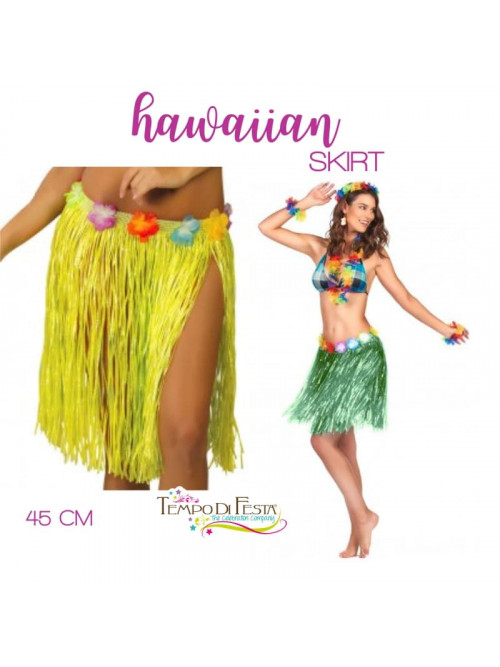 Hawaiian skirt 45 cm long