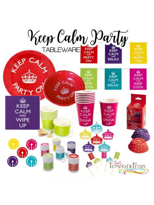 KEEP CALM COORDINATO PER FESTA