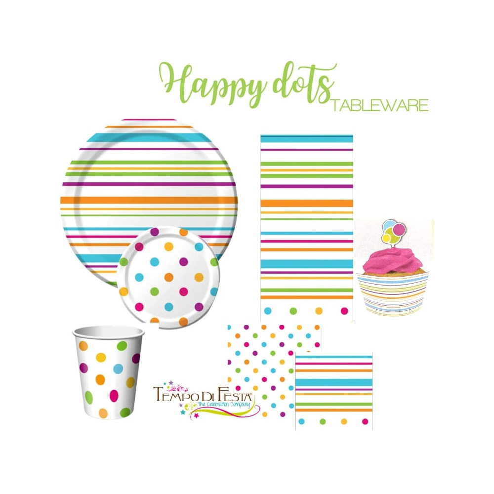 Happy Dots coordinados para la mesa