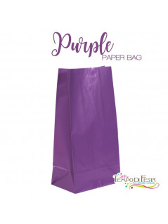 Purple paper bags