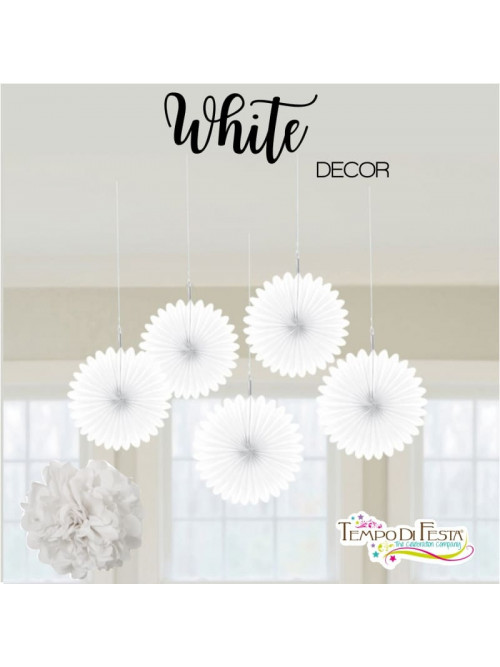 Decoración blanca para la fiesta