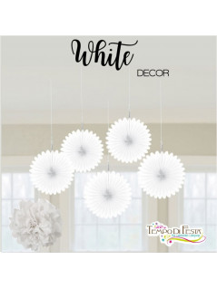 White decoration for the party