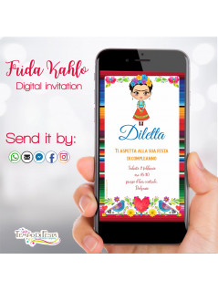 FRIDA KAHLO DIGITAL INVITATION WHATSAPP