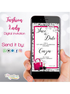 FASHION LADY DIGITAL INVITATION WHATSAPP