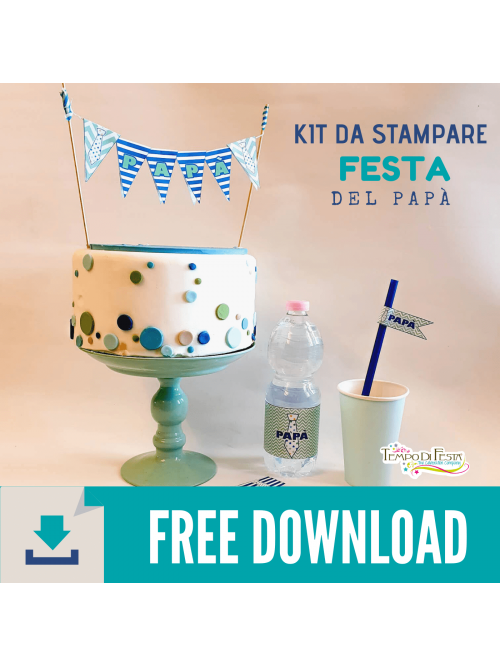 Kit da stampare per la festa del papà gratis