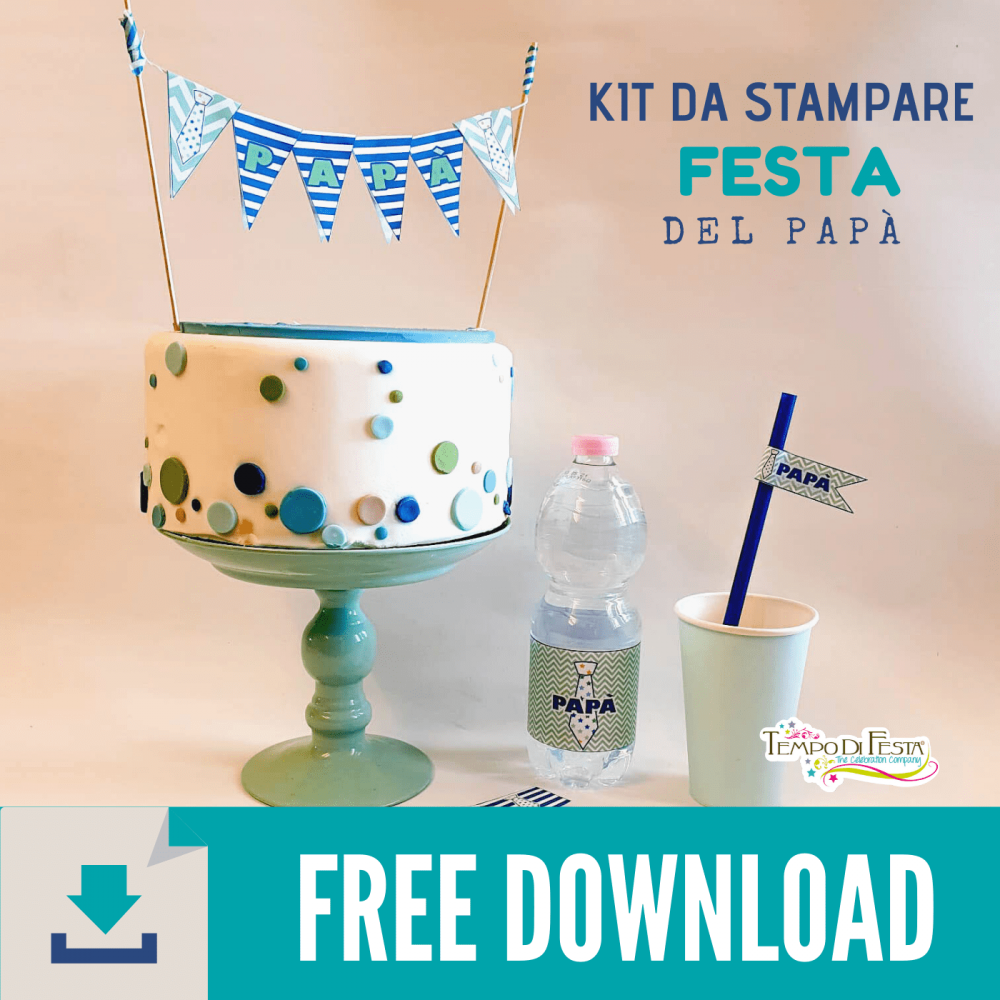 Kit da stampare per la festa del papà gratis