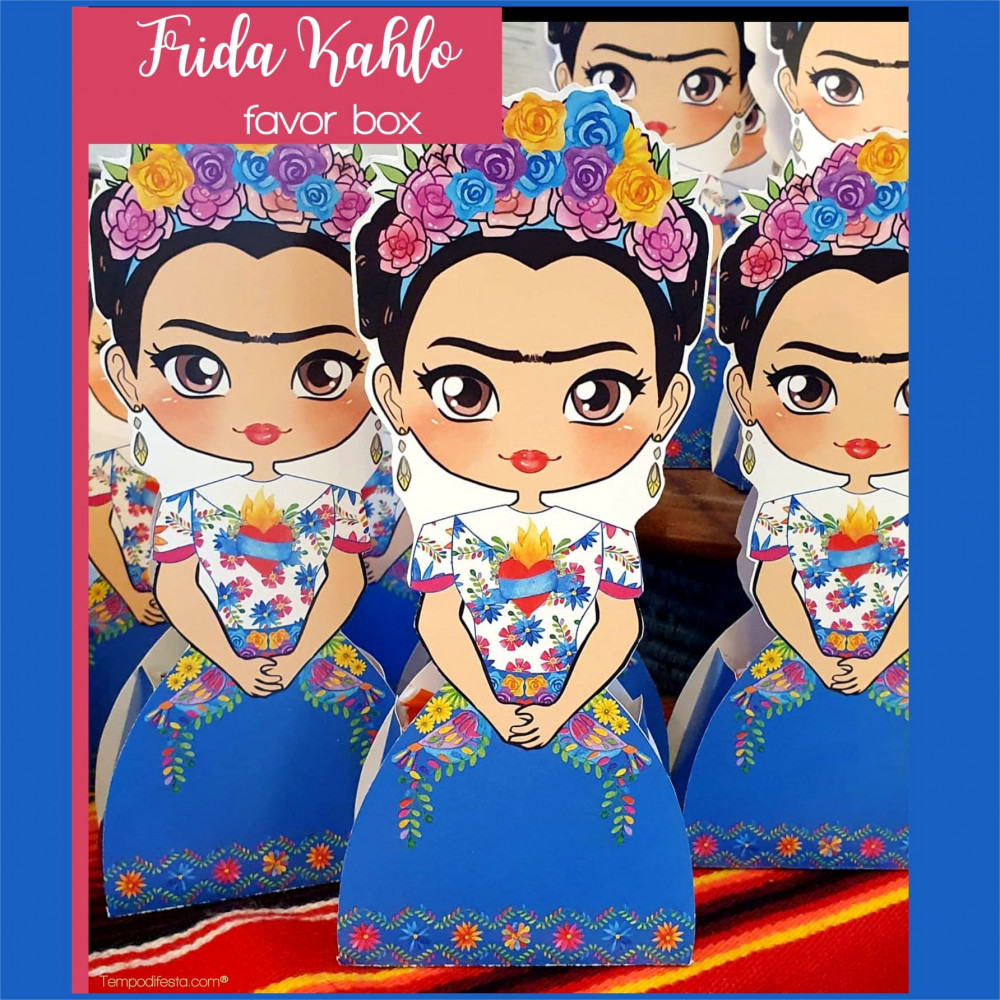 Frida Kahlo scatola porta caramelle Frida Kahlo scatola porta caramelle
