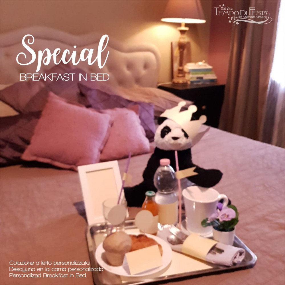 Personalized themed breakfast in bed