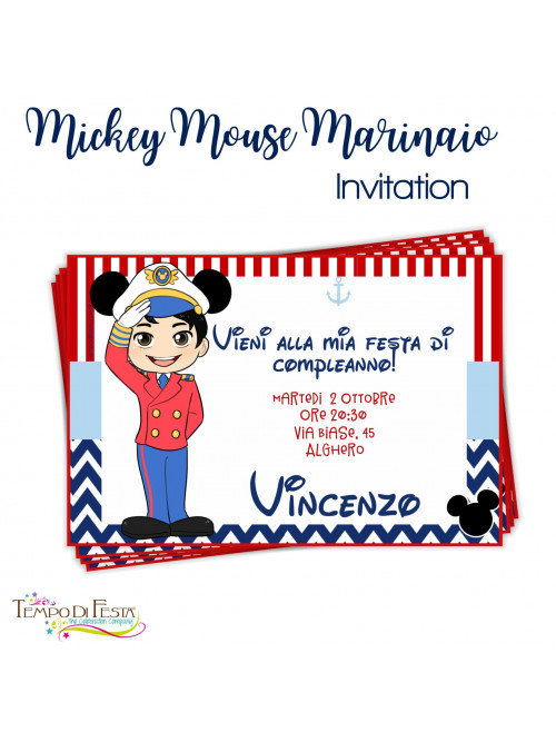 Mickey Mouse Safari Invitaciones