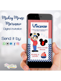 MICKEY MOUSE MARINERO INVITACIÓN DIGITAL WHATSAPP