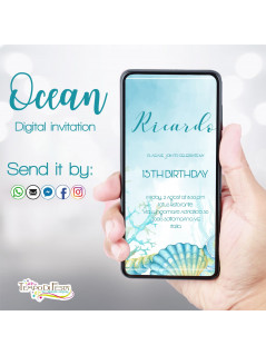 Ocean digital invitation whatsapp