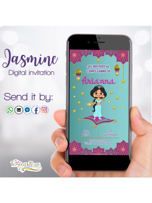 Jasmine digital invitation whatsapp