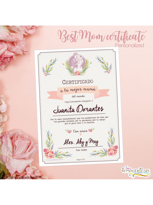 best mom certificate for mother's day