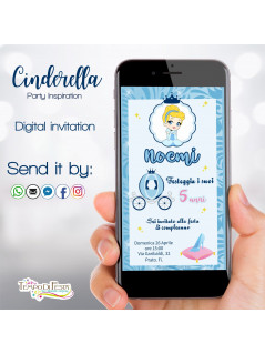 Cinderella digital invitation whatsapp