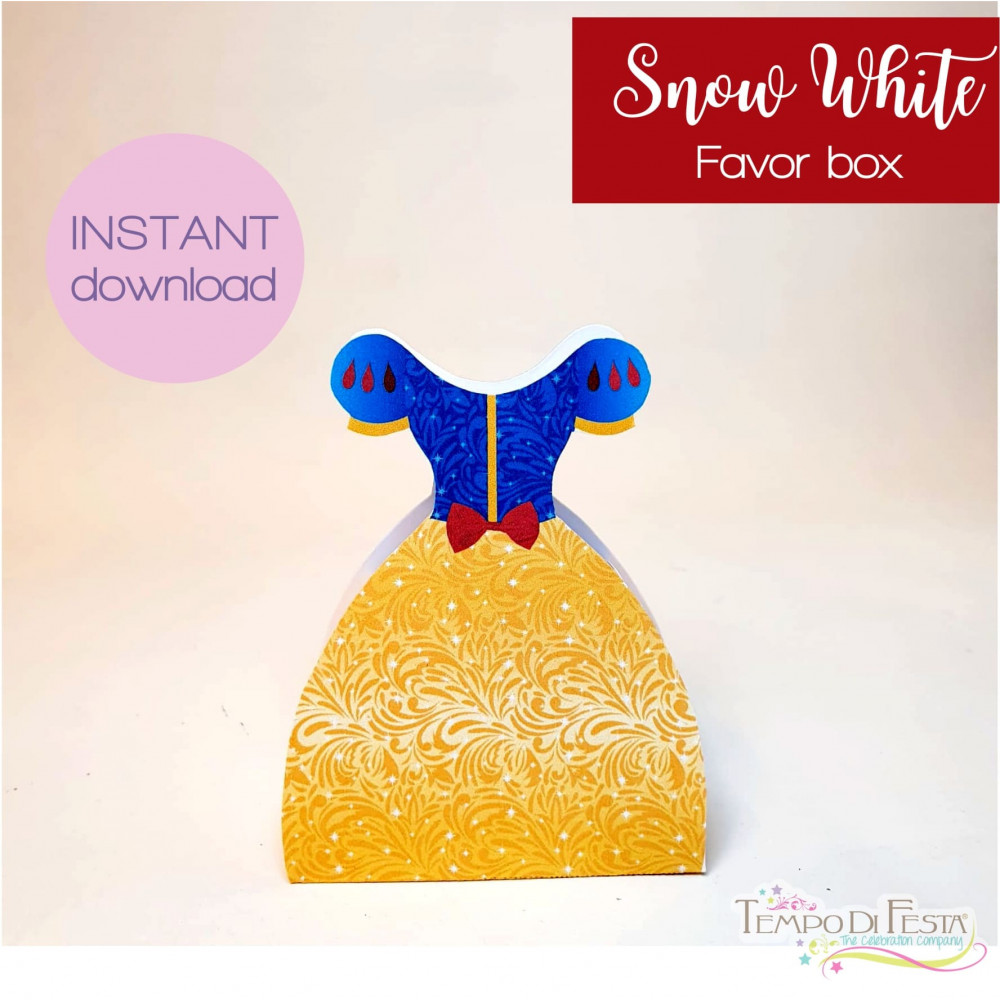 Snow white favor box