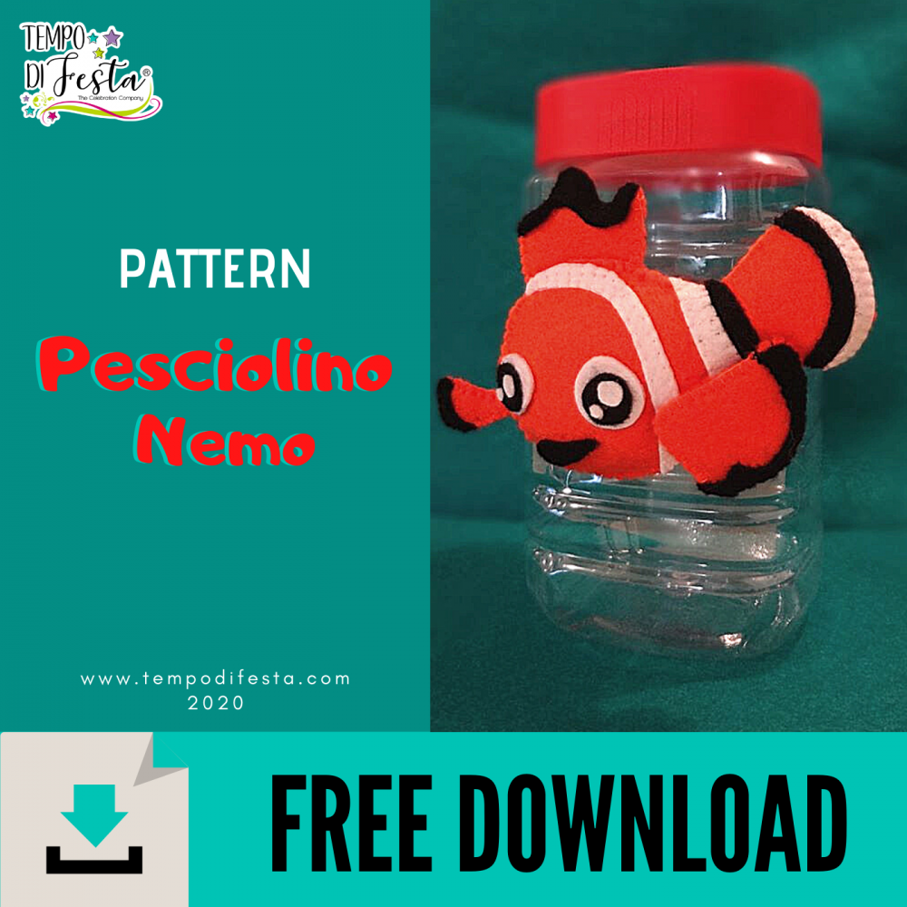 Free model of felt Nemo fish