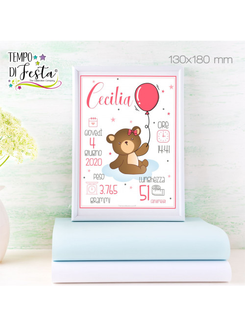 Personalized little bear birth