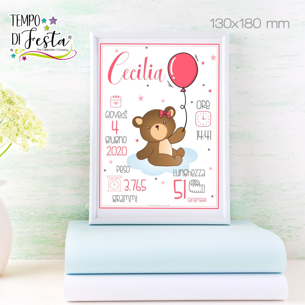 Personalized little bear birth