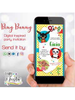 Invito digitale ispirato a Bing per WhatsApp