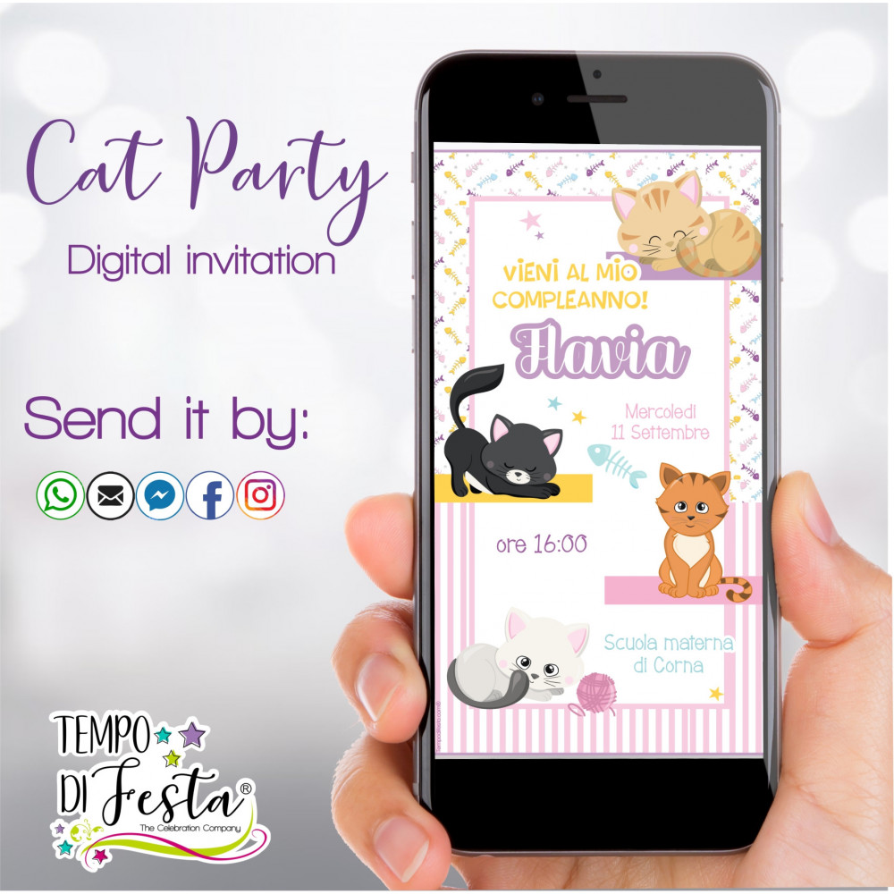 Cat DIGITAL INVITATION...