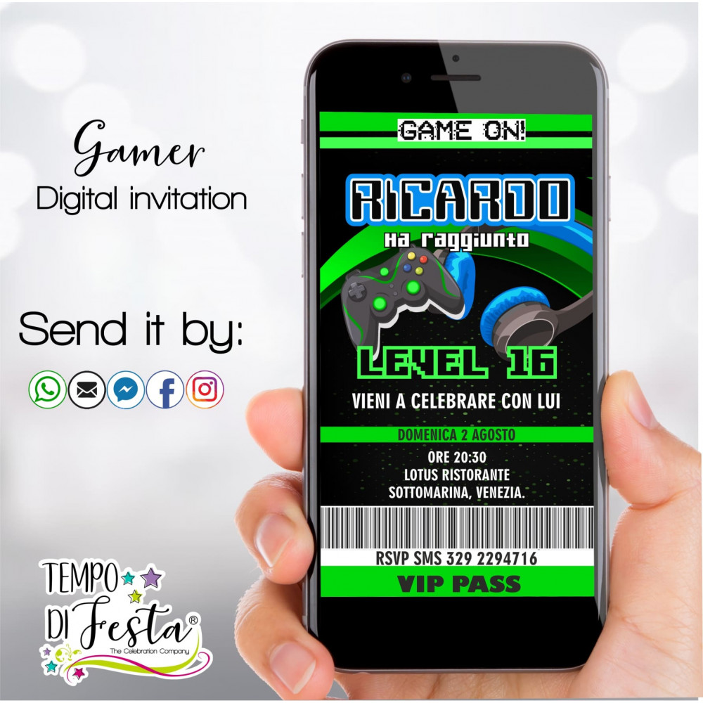 Gamer Digital invitation WHATSAPP