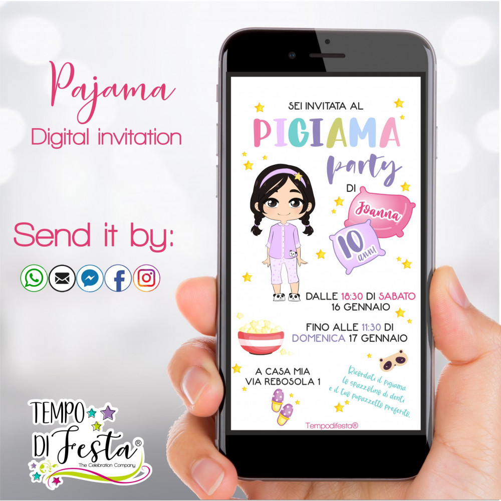 Pajamas Digital invitation...