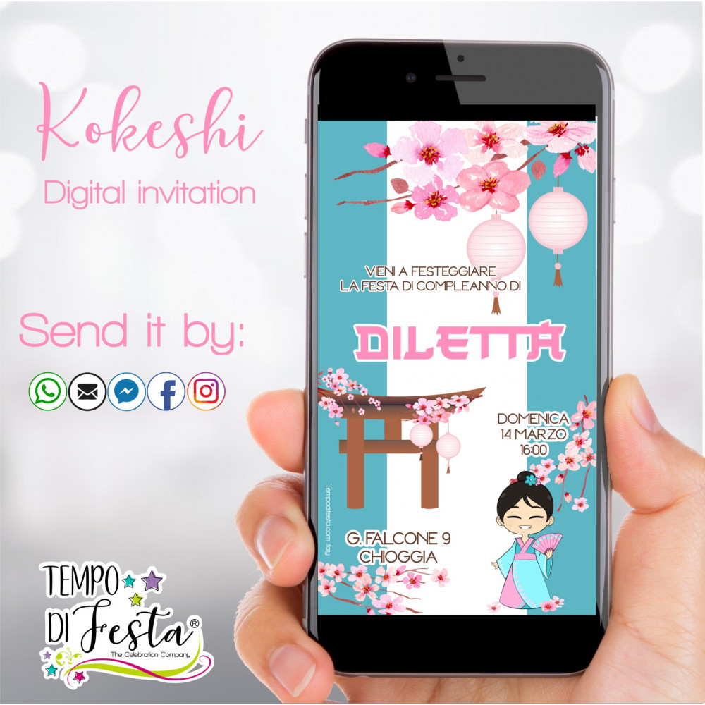 Kokeshi Digital invitation...