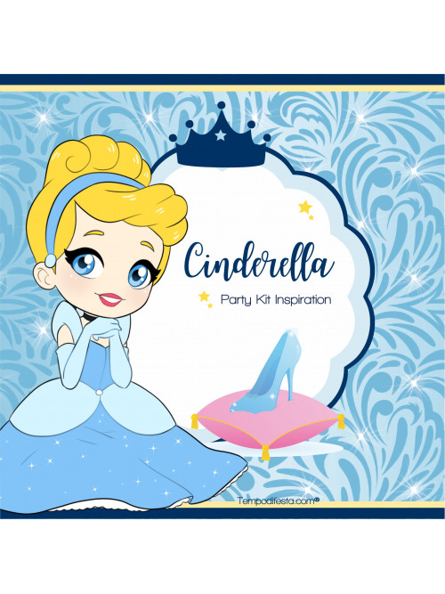 Cinderella inspired party kit.