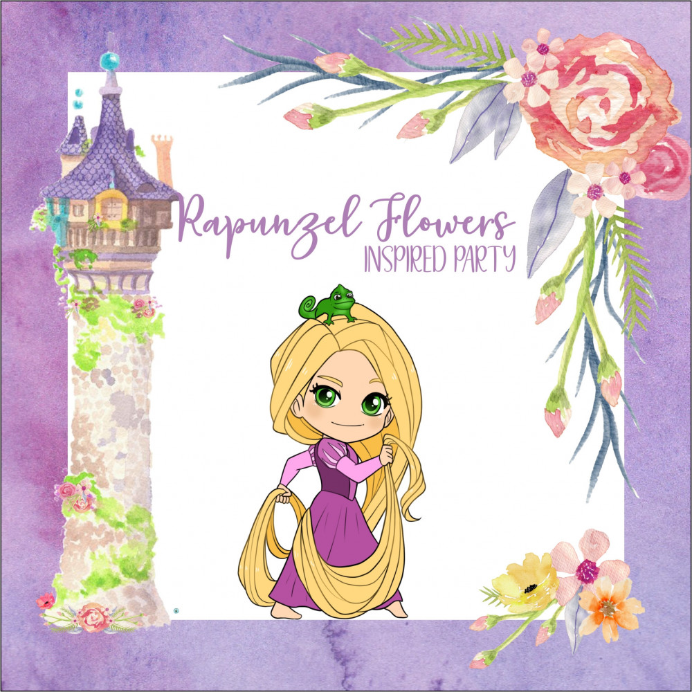 Rapunzel fiori Party Kit
