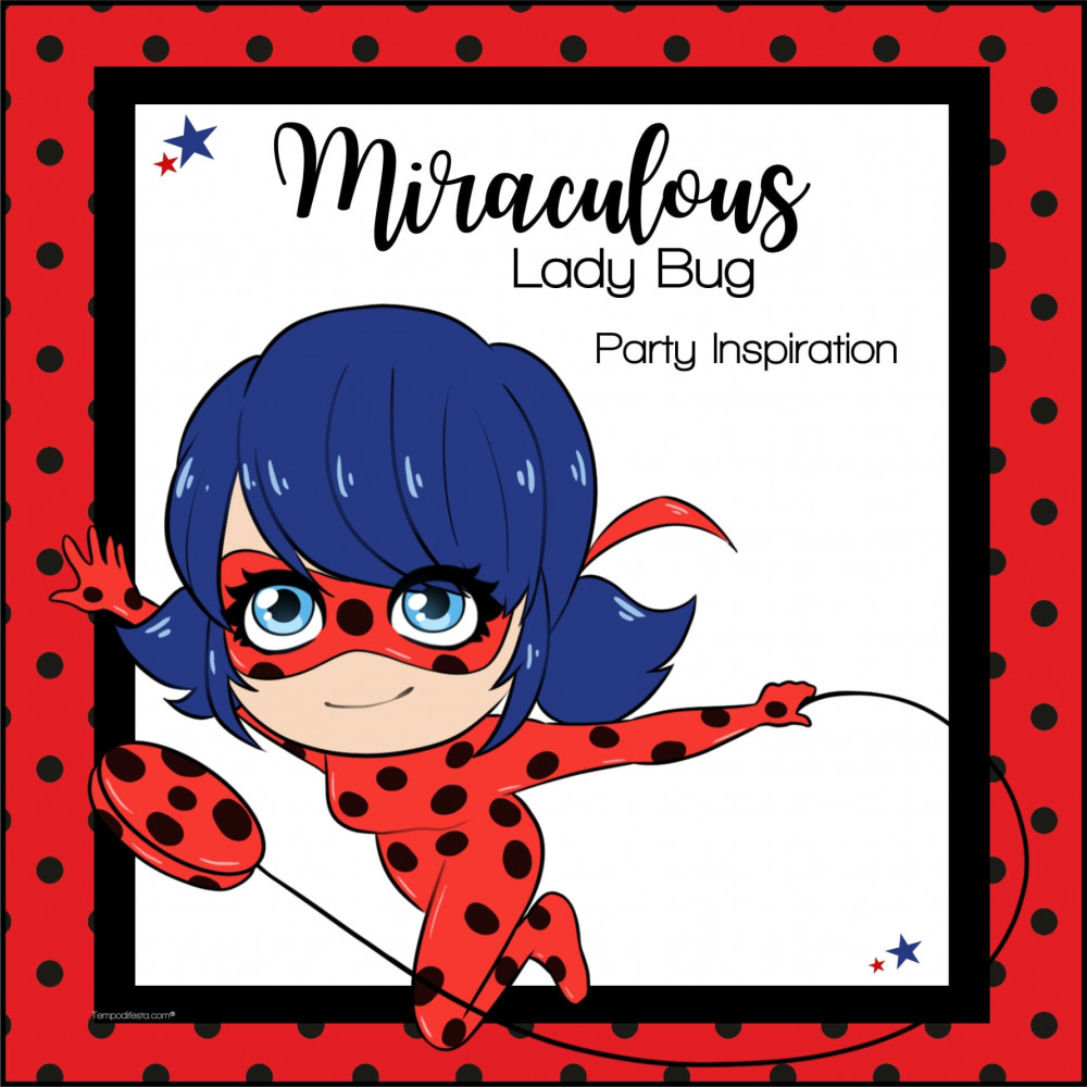 Miraculous Lady Bug kit de fiesta digital